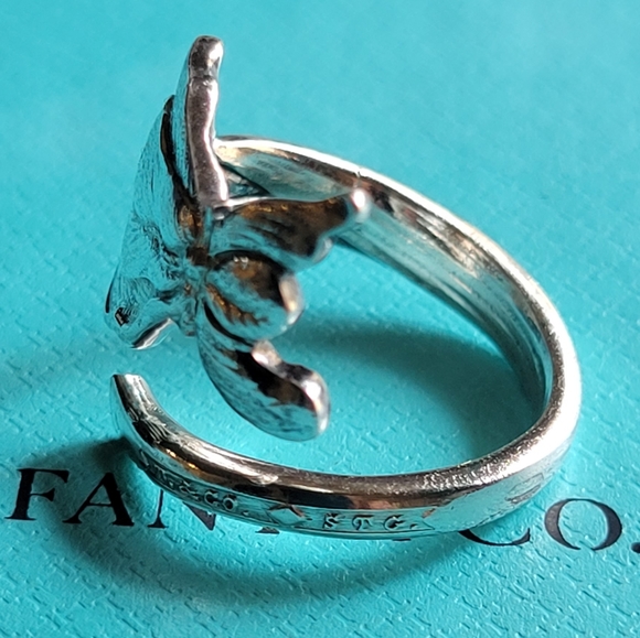 1885 Tiffany &Company IRIS Spoon Ring in Sterling Silver #84 - Picture 2 of 11